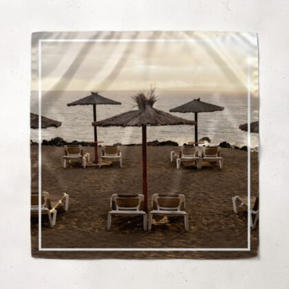 Lanzarote beach satin scarf