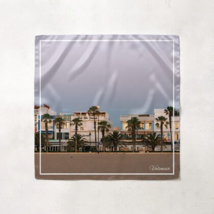 Valencia No.01 satin scarf - small